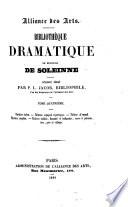 Bibliothèque dramatique de Monsieur de Soleinne