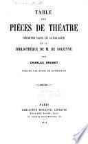 Bibliothèque dramatique de Monsieur de Soleinne