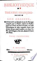 Bibliothèque du théâtre françois depuis son origine
