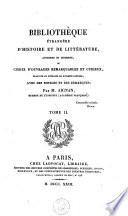 Bibliothèque étrangère d'histoire et de littérature, ancienne et moderne