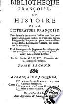 Bibliothèque françoise ou Histoire de la littérature françoise