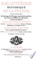 Bibliotheque historique de la France avec des notes critiques et historiques. Nouv. ed. revue, corrigee et augmentee par Fevret de Fontette