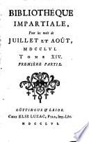 Bibliothèque impartiale [by J.H.S. Formey].