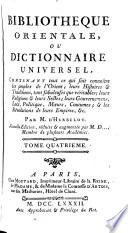 Bibliothèque orientale, ou, Dictionnaire universel, contenant tout ce qui fait connoître les peuples de l'Orient;: Mabed Ben Khaled-Pour