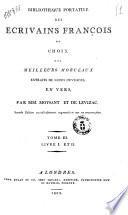 Bibliotheque portative des ecrivains françois ou Choix des meilleurs morceaux extraits extraits de leurs ouvrages en prose, par mm. Moysant et de Levizac ... Tome 1. [-3.]