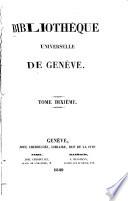Bibliothèque universelle de Genève