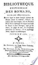 Bibliothèque universelle des romans