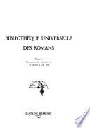 Bibliothèque universelle des romans