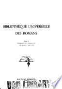 Bibliothèque universelle des romans