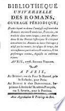 BIBLIOTHEQUE UNIVERSELLE DES ROMANS