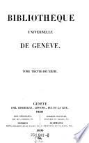 Bibliotheque universelle des sciences, belleslettres, et arts, faisant suite a la Bibliotheque Britannique