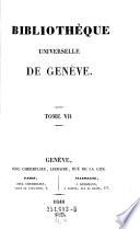 Bibliotheque universelle des sciences, belleslettres, et arts, faisant suite a la Bibliotheque Britannique