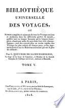 Bibliothèque universelle des voyages