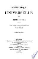 Bibliothèque universelle et revue suisse