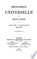 Bibliothèque universelle et revue suisse