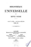 Bibliothèque universelle et revue suisse