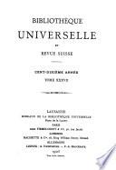 Bibliothèque universelle et revue suisse