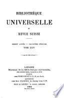 Bibliothèque universelle et revue suisse