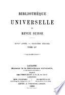 Bibliothèque universelle et revue suisse