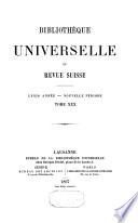 Bibliothèque universelle et revue suisse