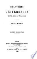 Bibliothèque universelle et revue suisse