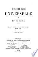 Bibliothèque universelle et revue suisse