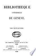 Bibliothèque universelle, revue suisse et étrangère