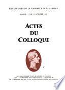 Bicentenaire de la naissance de Lamartine, Mâcon, 11 au 13 octobre 1990