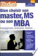 Bien choisir son master, MS ou son MBA