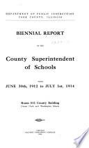 Biennial Report of the County Superintendent of Schools