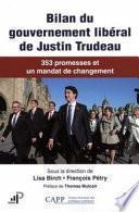 Bilan du gouvernement libéral de Justin Trudeau
