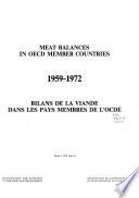 Bilans de la viande dans les pays membres de l'OCDE