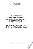 Bilingual dictionary of marketing concepts