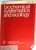 Biochemical Systematics and Ecology