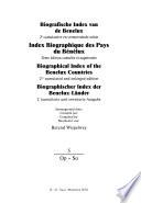 Biografische Index van de Benelux