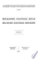Biographie belge d'outre-mer