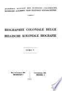 Biographie coloniale belge