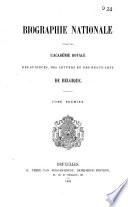 Biographie nationale