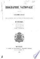 Biographie nationale