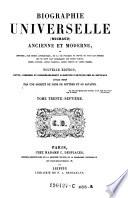 Biographie universelle ancienne et moderne