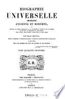 Biographie universelle ancienne et moderne