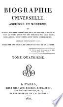 Biographie universelle, ancienne et moderne