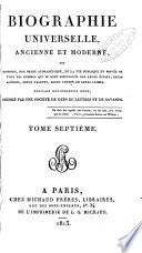 Biographie universelle, ancienne et moderne