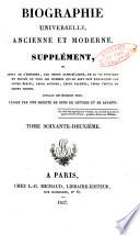 Biographie universelle, ancienne et moderne