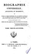 Biographie universelle, ancienne et moderne