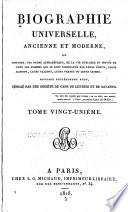 Biographie universelle, ancienne et moderne