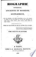 Biographie universelle ancienne et moderne