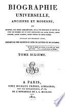 Biographie universelle, ancienne et moderne