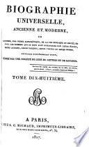 Biographie universelle, ancienne et moderne, ou, Histoire par ordre alphabétique de la vie publique et privée de tous les hommes qui se sont fait remarquer par leurs écrits, leurs actions, leurs talents, leurs vertus ou leurs crimes: Go-Gu