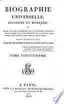 Biographie universelle, ancienne et moderne, ou Histoire, par ordre alphabétique, de la vie publique et privée de tous les hommes qui se sont fait remarquer par leurs écrits, leurs actions, leurs talents, leurs vertus ou leurs crimes: Hr-Jo